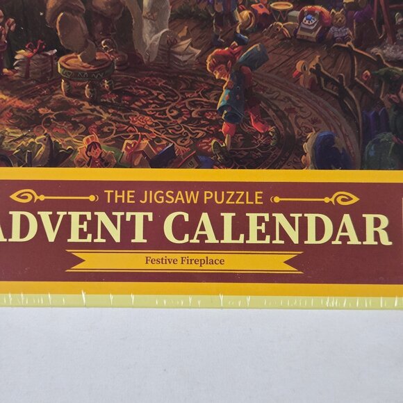 The Jigsaw Puzzle Advent Calendar Festive Fireplace Reusable Boxes Christmas - Picture 4 of 10